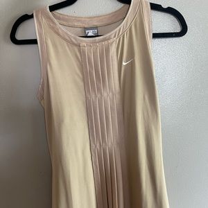 Tan pleated Nike Dress
